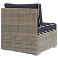 thumbnail image 4 of Modway Chaise Latérale de Patio en Gris Pâle et Bleu Marine, 4 of 4