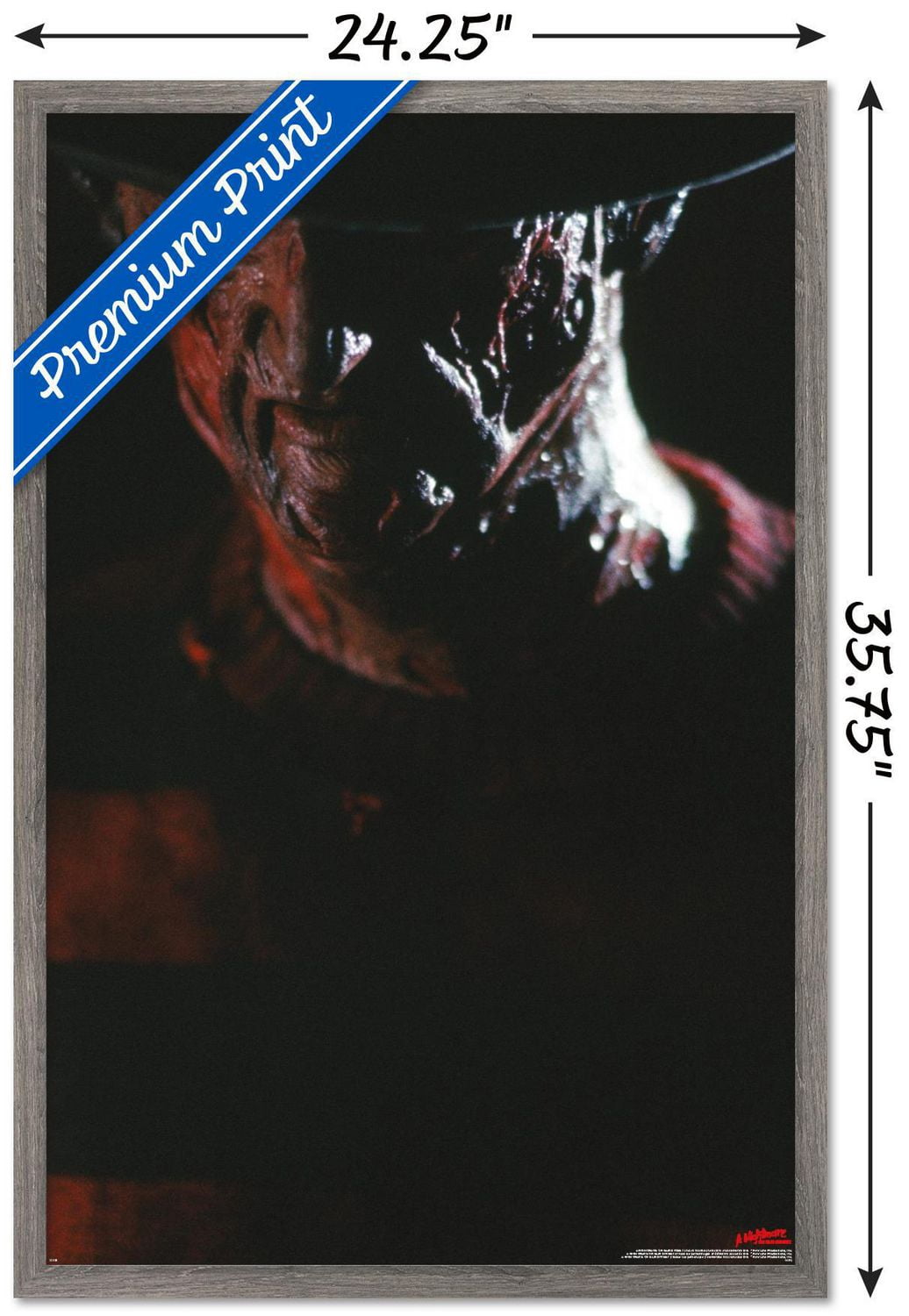 A Nightmare on Elm Street - Freddy Portrait Wall Poster with Magnetic Frame