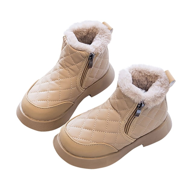Warm and Fleece Lined Girls' Boots for Winter and Fall, Perfect for Princess Feet