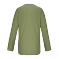 thumbnail image 4 of Hauts en Lin pour Femmes Été Femmes Automne Hiver Uni Coton Lin Col Rond Manches Longues T-Shirt Ample Haut Femmes T-Shirts à Manches Longues T-Shirts Longs pour Femmes Été T-Shirts pour Femmes, 4 of 4