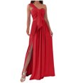 thumbnail image 1 of VEKDONE Liquidation 2025 Robe Élégante pour Femme Invitée de Mariage à une Épaule Soirée Formelle Cocktail Longue Maxi Robes, Robes Hawaïennes pour Femmes, 1 of 7
