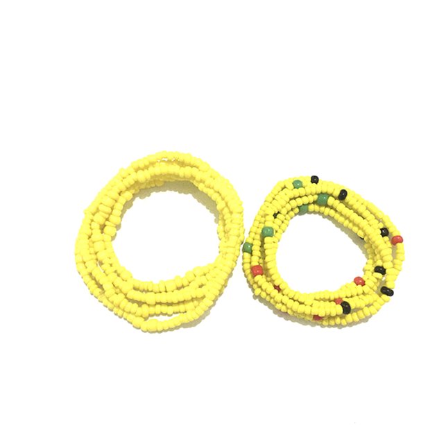 2PCS Women Waist Bead Fashion Multi-layer Waist Chain Belly Chain Body Chain