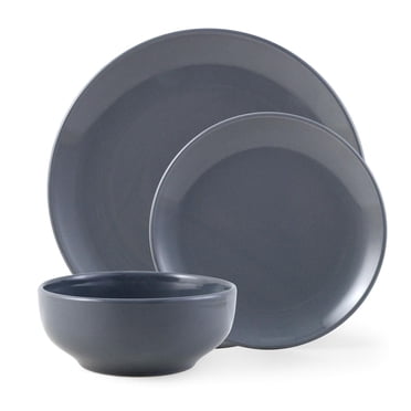 Mainstays glaçure gris couverts couverts set, 12 pièces