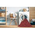 thumbnail image 2 of Ahgly Company Tapis d'Aire Intérieur Lavable à la Machine, Carré, Transitionnel, Rouge, 6 Pieds Carré, 2 of 7
