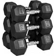 thumbnail image 1 of MAGMA Premium Rubber Hex Dumbbell Sets, 1 of 8