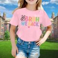 thumbnail image 2 of PMVFHDE Hauts Fille Hauts Filles T-Shirts Graphiques pour Fille Hauts Filles T-Shirts Enfants Rentrée des Classes Graphique Manches Courtes Col Rond T-Shirt Lumineux et Confortable pour Garçons et Filles Rose,6-7 Ans, 2 of 4