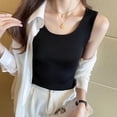 thumbnail image 3 of Besolor Women's Plus Size Tank Tops 2025 Ribbed Scoop Neck Sleeveless Basic Tees Casual Solid Color Summer Shirts, 3 of 3