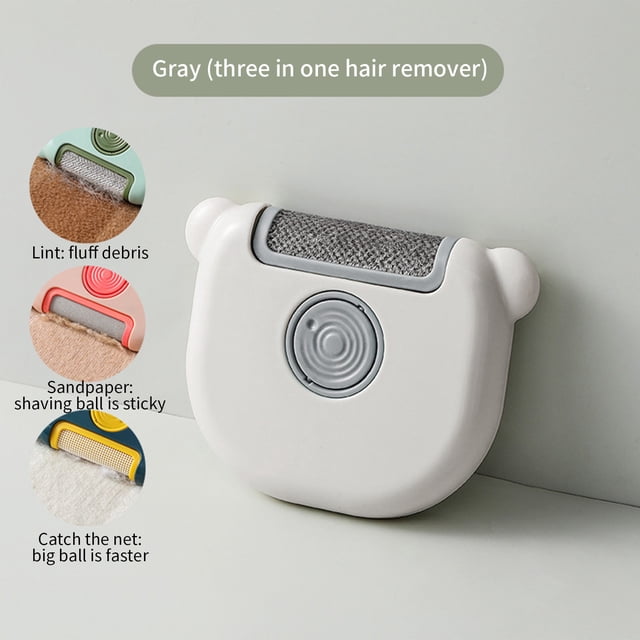 Dvkptbk Enlève-Peluches Portable Enlève-Peluches et Rouleau Anti-Peluches, Rasoir à Peluches pour Vêtements - Enlève-Peluches Réutilisable Double Face, Rouleau Anti-Peluches Plus Collant Fonctionne pour les Peluches, les Poils de Chien, les Poils d'Animaux Fournitures de Nettoyage