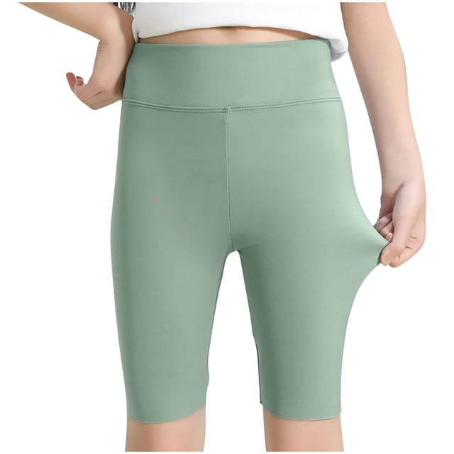 Girls Volleyball Shorts Kids Athletic Biker Dance Gymnastics Compression Running Shorts 2-12 Years