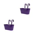 thumbnail image 4 of Goriertaly Practical And Durable Detachable For Balcony Planters Railing Hanging Multipurpose Fence Planters Purple 2Set, 4 of 6