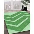 thumbnail image 3 of Ahgly Tapis Rectangulaire Lavable en Machine Intérieur Vert Jade Transitionnel, 5 Pieds x 8 Pieds, 3 of 7