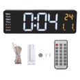 thumbnail image 2 of Horloge Numérique avec Télécommande, Horloge Numérique LED Grand Écran LED Horloge Numérique Grand Affichage Confort Ultime, 2 of 8