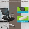 thumbnail image 4 of Chaise de Bureau Ergonomique avec Soutien Lombaire à Hauteur Réglable et Dossier à Tension d'Inclinaison, Chaise d'Ordinateur en Maille pour Bureau à Domicile, Chaise de Direction Pivotante pour Tâches, 4 of 7