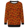 thumbnail image 4 of Liquidation à 50 % Chandail Surdimensionné pour Femmes 2023 Décontracté Manches Longues Col Rond Hauts Blouse Ample Chandail à Imprimé d'Halloween Graphique, 4 of 6