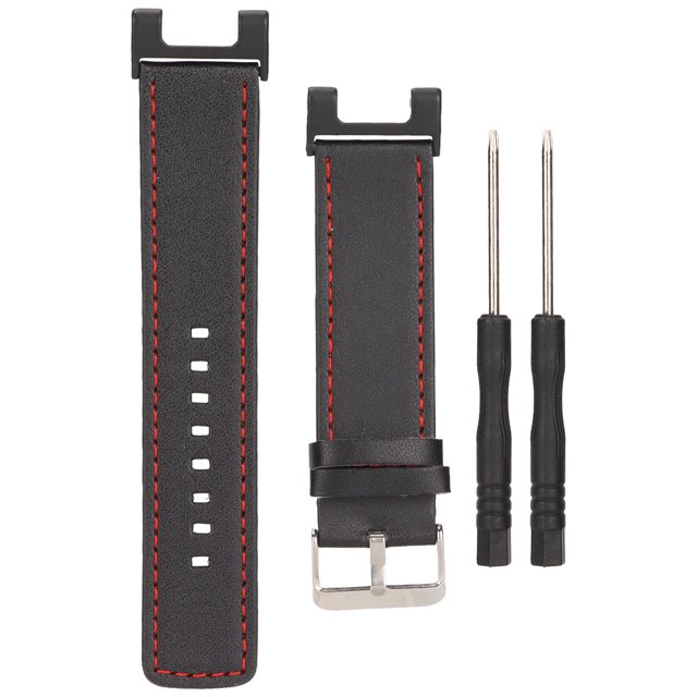 Leather Watch Bands, Fine Workmanship Easy Installation Leather Watch Strap Fashionable Black For T Rex Pro