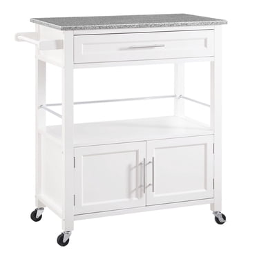 Alders White Kitchen Cart