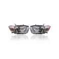thumbnail image 1 of Headlight Assembly - Compatible/Replacement for '08-10 Toyota Highlander Base/SE/Limited (North American Built) - Halogen, White Chrome Bezel - Pair, Set - 811100E090, 811500E110 - CAPA, 1 of 2