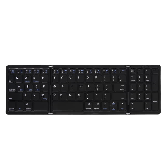 Foldable Keyboard,Folding Wireless Portable Keyboard with Numeric Keypad,Travel Keyboard for Tablet Smartphone Laptop PC IOS