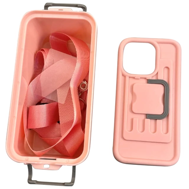 Multifunctional Cosmetic Bag Phone Case Funny Suitcase Crossbody Phone Case Creative Cool Storage Box Shape Phone Case Multifunctional Crossbody Phone Bag Purse