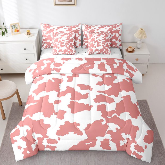 YST Cowhide Bedding Set, 7-Piece, Full Size