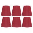 thumbnail image 2 of Lamp Shade, 6PCS Fabric Lampshade Modern Simple  Light Transmission Table Lamp Shade Lamp Cover for E14 Bulb Miniature Bulb for Ceiling Lamp Table Lamp Floor Light, 2 of 8