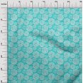 thumbnail image 2 of oneOone Cotton Silk Fabric Circle Block Printed Fabric 1 Yard 42 Inch Wide, 2 of 4