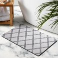 thumbnail image 4 of Indulge in Plush Comfort with our 20x32in Boho Bathroom Runner Rug - Non-Slip, Moroccan Geometric Design, Soft & Machine Washable Farmhouse Bath Mat for Bathtub, Sink, and Shower, 4 of 5