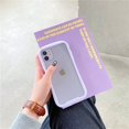 thumbnail image 1 of Clear Transparent Silicone Full-Body Protective Case  – Shockproof, Ultra-Durable Gel TPU Cover (Purple,iPhone12), 1 of 11