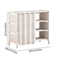 thumbnail image 3 of Chmadoxn Shoe Rack for Closet, Multi-layer Shoe Rack Dusts-proof Stackable Shoe Rack Storage Rack Sturdy Metal And Plastic Material Ideal For Closets Bedrooms Hallways Living Rooms Plastics shoe rack, 3 of 6