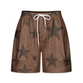 thumbnail image 4 of Plebaso Women's Summer Casual Shorts Printed Drawstring Shorts Lightweight Beach Shorts with Pockets, 4 of 5