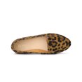 thumbnail image 4 of BLISSFUL STEP Ballerines pour Femmes en Faux Suède à Bout Rond à Enfiler Léopard 9, 4 of 7