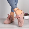 thumbnail image 3 of Sabots à Talon Compensé pour Femmes, Mules à Enfiler, Chaussures Confortables à Lacets, Bout Fermé, Sandales d'Été Sans Talon, 3 of 6