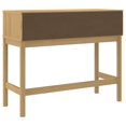 thumbnail image 5 of vidaXL Table Console FLORO Brun Ciré 89,5x36,5x73 cm Bois Massif Pin, 5 of 5
