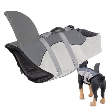 Dog Life Jacket Dog Saver Vest Dog Swimming Protective Vest Sponge Design Waterproof Pet Swimming Vest Clothes Life Jacket For Large Dogs