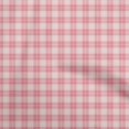 thumbnail image 1 of oneOone Viscose Jersey Medium Pink Fabric Check Sewing Material Print Fabric By The Yard 60 Inch Wide, 1 of 4