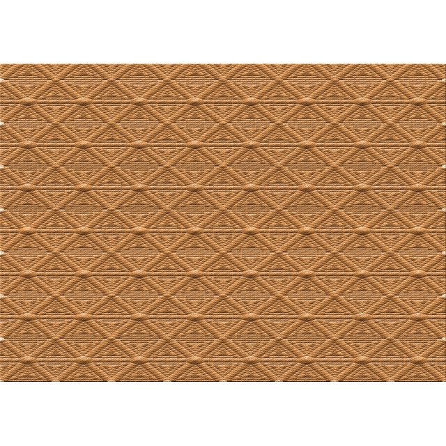 Ahgly Company Machine Washable Indoor Rectangle Transitional Orange Area Rugs, 7' x 9'