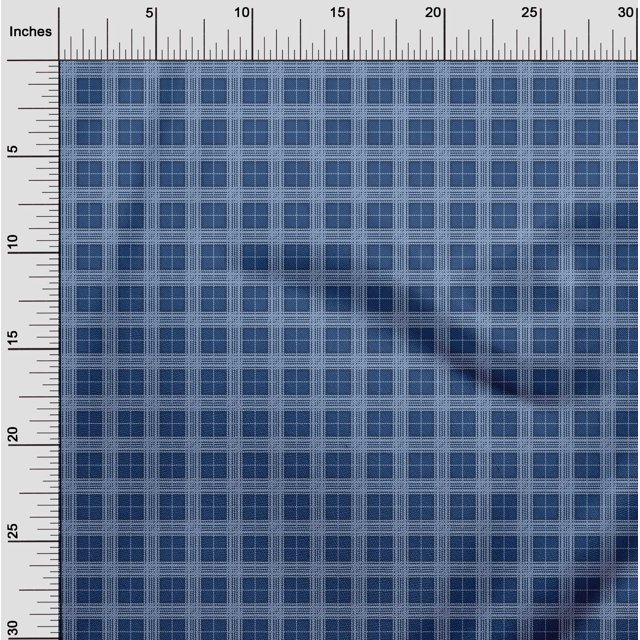 oneOone Silk Tabby Fabric Tartan Check Print Sewing Fabric BTY 42 Inch Wide