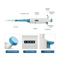 thumbnail image 4 of Laboratory Automatic Pipette Single Channel Adjustable Micropipette Equipment Plastic Transfer Pipettor With Pipette Tips ,Easy Calibration, 4 of 5