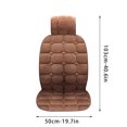 thumbnail image 1 of Agiferg Warm Plush Car Seat Cover Bundle Free Winter Keep Warm Front Rear Pad Silk Cotton Filling, 1 of 7