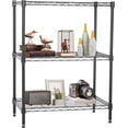 thumbnail image 1 of FDW Storage Shelves, Wire Shelving Unit Metal Shelves Heavy Duty Layer Rack Adjustable Utility, Black, 1 of 7