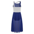 thumbnail image 4 of RUNQHUI Robe de Danse Lyrique Sans Manches pour Filles, Justaucorps de Fête, Bleu Marine 14, 4 of 8