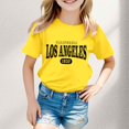 thumbnail image 2 of Camisole avec Soutien-Gorge, Mode Décontractée pour Enfants, Imprimé, Col Rond, Manches Courtes, T-Shirt Ample, 2 of 4