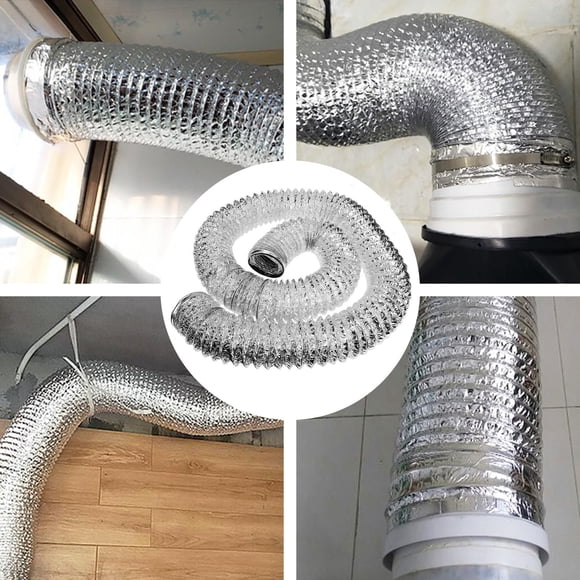 OULII Sortie de Ventilation Flexible en Aluminium pour HVAC 1Ensemble