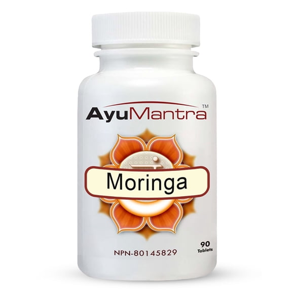 AyuMantra Moringa Tablets (90 Tablets, 1000mg) | Supports Blood Purification & Detoxification