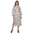thumbnail image 1 of Moomaya Printed Robe For Girls Cotton Bathrobes For Women Wrap Dressing Gown, 1 of 6