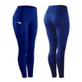 thumbnail image 1 of Pantalon Legging Haute Élasticité Femme Uni Extensible Compression Tenue de Sport Décontractée Yoga Jogging Leggings Pantalons avec Poche, 1 of 5