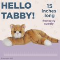 thumbnail image 3 of 15" Tabby - Plush Stuffed Animal - Orange Striped Tabby Cat, 3 of 4