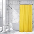 thumbnail image 2 of Yellow Extra Long Shower Curtain Polyester 12 Rings 79"L x 71"W, 2 of 5