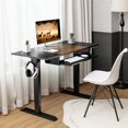 thumbnail image 2 of Costway 48" Electric Sit to Stand Desk Adjustable Workstation w/ Keyboard Tray, 2 of 10