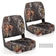 thumbnail image 1 of Costway 2-Pack Folding Boat Seats with Thick Sponge Padding Fixing Bolts Hinges Camouflage, 1 of 10